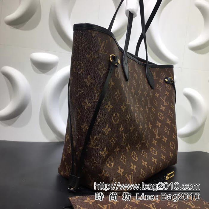 路易威登LV頂級原單M40995老花配黑邊 Neverfull 經典手袋 YDH1311
